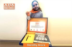 Maximum countries identified and associated currencies recalled by their flags in one minute by a child Pic of Dorothy Arora, Maximum countries identified and associated currencies recalled by their flags in one minute by a child.