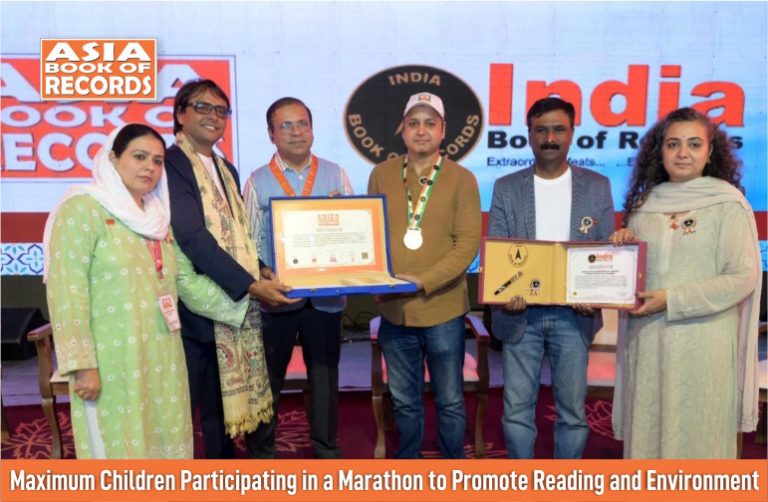 Maximum Children Participating in a Marathon to Promote Reading and Environment Maximum Children Participating in a Marathon to Promote Reading and Environment
