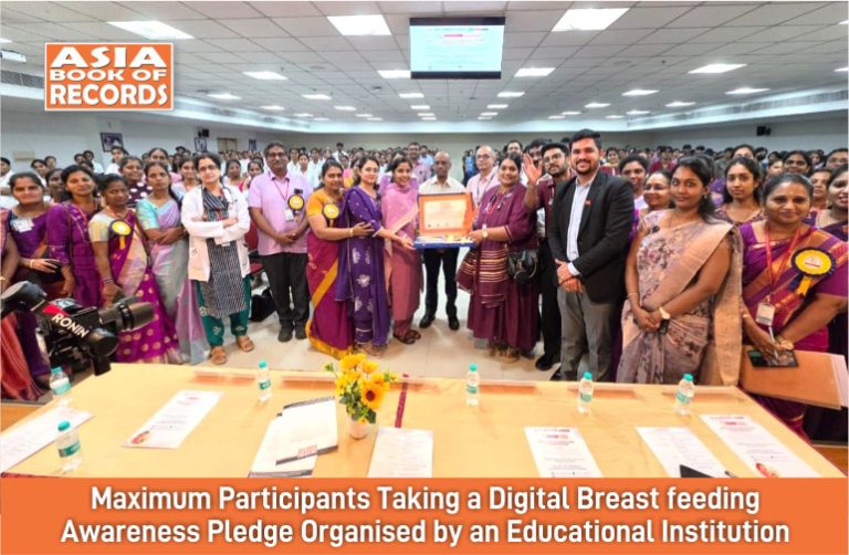 Maximum Participants Taking a Digital Breastfeeding Awareness Pledge Organised by an Educational Institution Maximum Participants Taking a Digital Breastfeeding Awareness Pledge Organised by an Educational Institution.