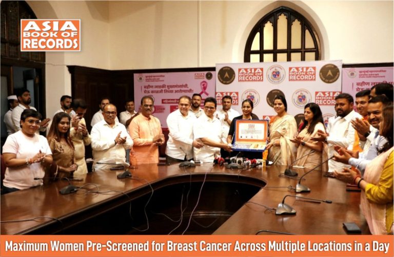 Maximum Women Pre-Screened for Breast Cancer Across Multiple Locations in a Day
