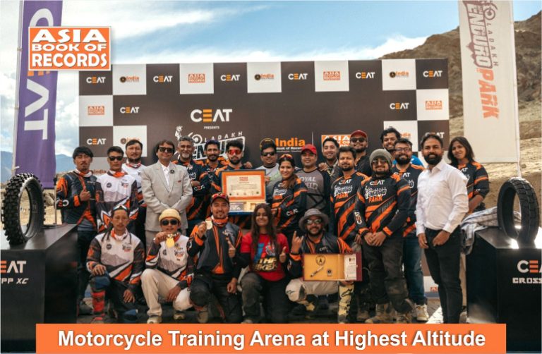 Motorcycle Training Arena at Highest Altitude.