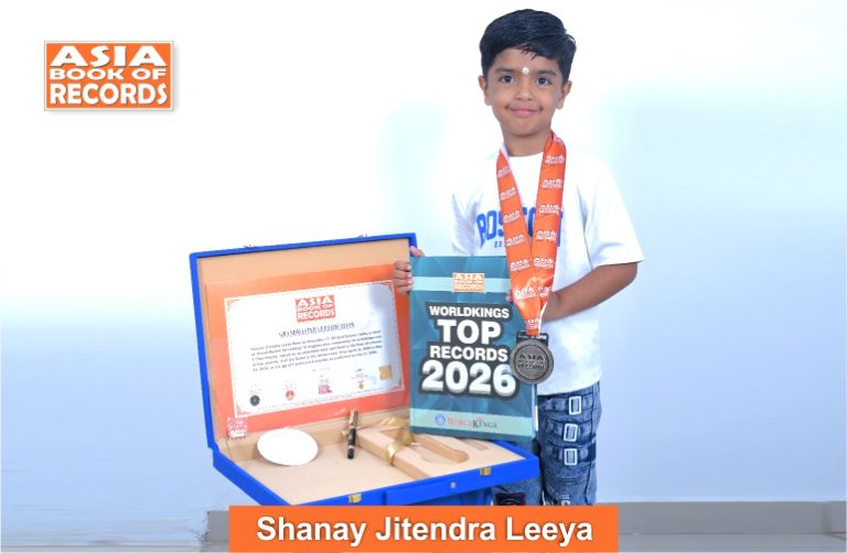 Shanay Jitendra Leeya with Grand Master Certificate.