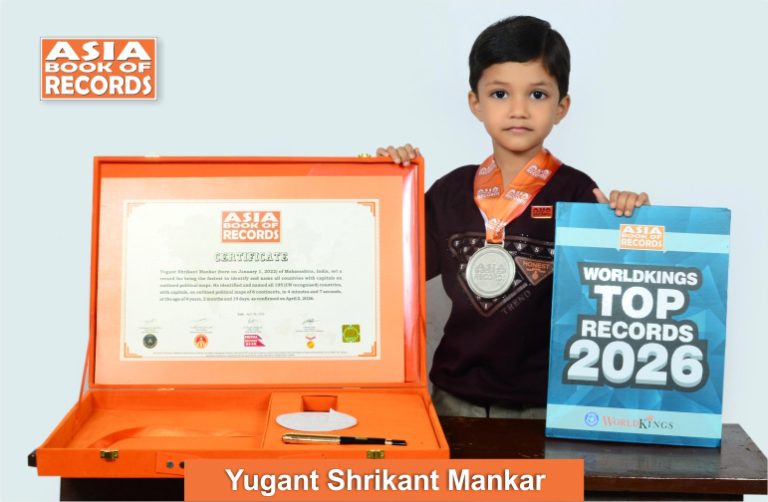 Fastest kid to identify and name all countries with capitals on outlined political maps Image of Yugant Shrikant Mankar, Fastest kid to identify and name all countries with capitals on outlined political maps.