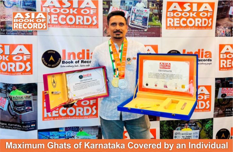 Maximum Ghats of Karnataka Covered by an Individual.