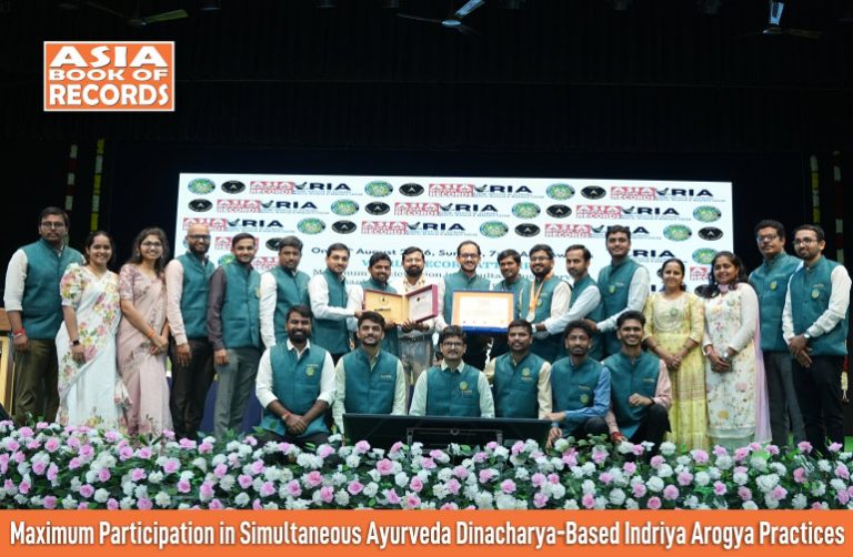Maximum Participation in Simultaneous Ayurveda Dinacharya-Based Indriya Arogya Practices Maximum Participation in Simultaneous Ayurveda Dinacharya-Based Indriya Arogya Practices