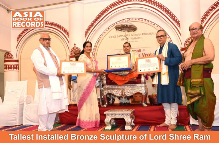 Tallest Installed Bronze Sculpture of Lord Shree Ram Tallest Installed Bronze Sculpture of Lord Shree Ram