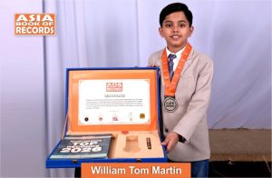 Fastest child to recall the scores of all the matches of the FIFA World Cup 2026 Pic of William Tom Martin, Fastest child to recall the scores of all the matches of the FIFA World Cup 2026.
