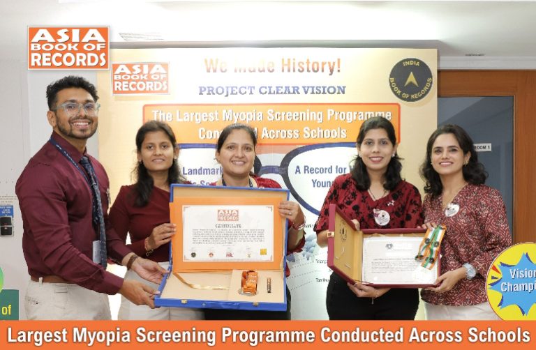 Largest Myopia Screening Programme Conducted Across Schools Largest Myopia Screening Programme Conducted Across Schools