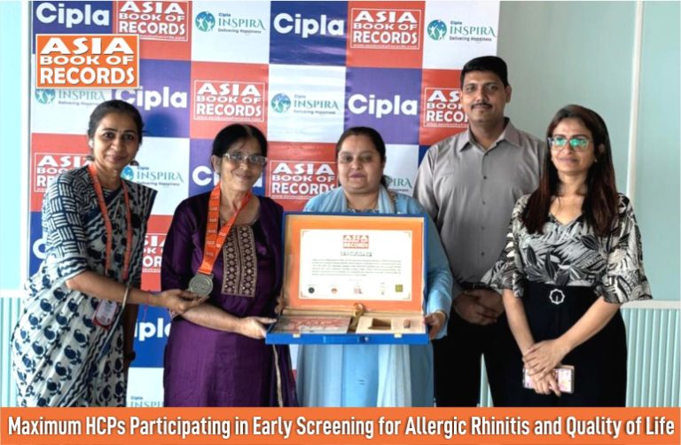 Maximum HCPs Participating in Early Screening for Allergic Rhinitis and Quality of Life.