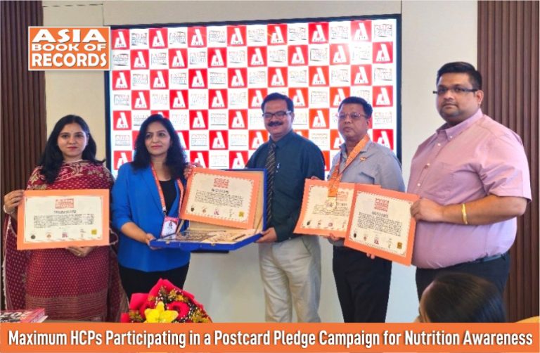 Maximum HCPs Participating in a Postcard Pledge Campaign for Nutrition Awareness.
