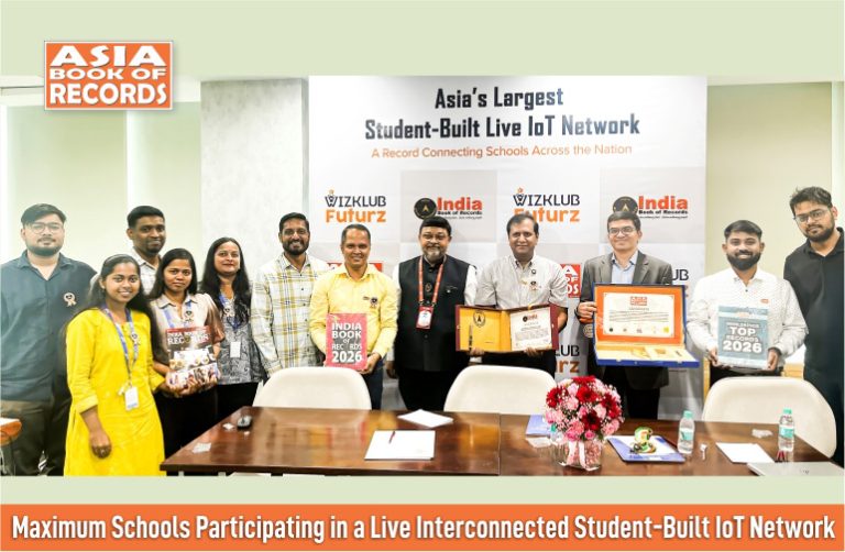 Maximum Schools Participating in a Live Interconnected Student-Built IoT Network Maximum Schools Participating in a Live Interconnected Student-Built IoT Network.