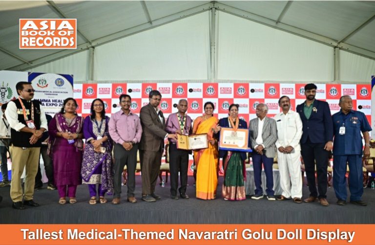 Tallest Medical-Themed Navaratri Golu Doll Display Tallest Medical-Themed Navaratri Golu Doll Display